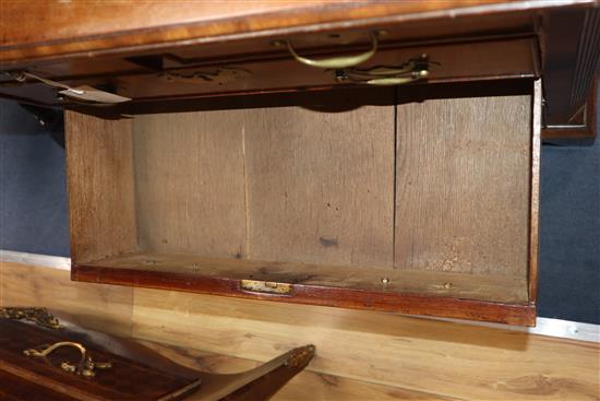 A small 18th century walnut chest of drawers W.75cm